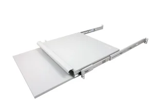 ALLNET 19" zbh. Tastaturboden ausziehbar, für 1000mm Schrank tiefe, Lichtgrau, t750-850mm,