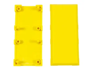 ALLNET Brick’R’knowledge Kunststoffschale 2x1 gelb oben und unten 10er Pack