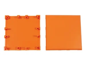 ALLNET Brick’R’knowledge Kunststoffschale 2x2 orange oben und unten 10er Pack