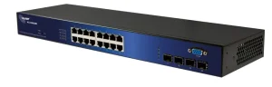 ALLNET Switch smart managed 16 Port Gigabit / 16x LAN / 4x SFP / Lüfterlos / 19" / " ALL-SG8420M"
