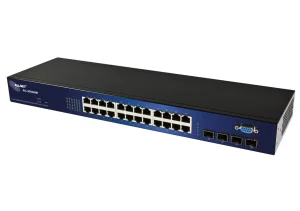 ALLNET Switch smart managed 24 Port Gigabit / 24x LAN / 4x SFP / Lüfterlos / 19" / " ALL-SG8428M"