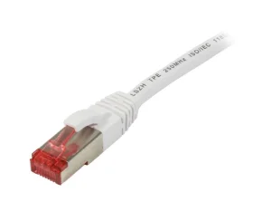 Patchkabel RJ45, CAT6 250Mhz, 5m weiss, S-STP(S/FTP), TPE/LSZH(Superflex), Synergy 21,