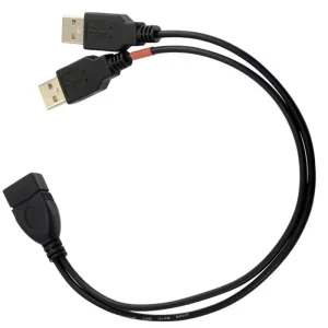 ALLNET USB 2.0 Typ A female -> 2x USB Typ A Male Daten Power Kabel