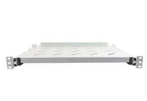 ALLNET 19" zbh. Fachboden ausziehbar, für 1200mm Schrank tiefe, Lichtgrau, t950-1050mm,