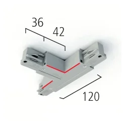 Synergy 21 by EUTRAC 3~T-VERBINDER, SL INNEN LINKS, Schwarz, Aufbau