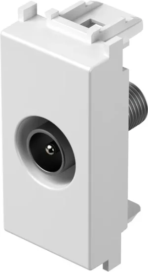 TEM Serie Modul Steckdosen SOCKET TV BASIC0dB 1M PW