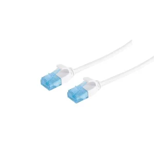 Patchkabel RJ45, CAT6 250Mhz, 7.0m weiss, UTP(U/UTP) PVC, slimline d=3,5mm,