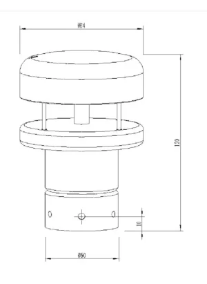 ALLNET MSR Sensor Anemometer Windmesser " ALL3420" für IP Gebäude Automation