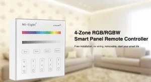 Synergy 21 LED Fernbedienung Smart Panel RGB/RGB-W 4 Zonen *Milight/Miboxer*