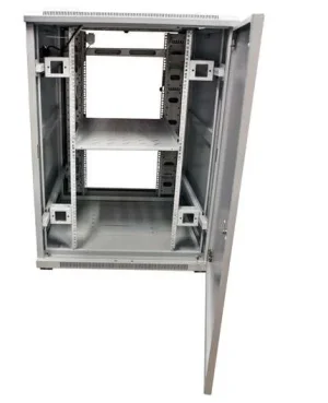 ALLNET 19" Schrank, 22HE, B800/T1200mm, Glastür, Lichtgrau, SNB-Serie,