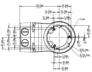 ALLNET IP Kamera zbh. Wallmount with Junctionbox/Wandmontag for ALL-CAM2488-LVEN