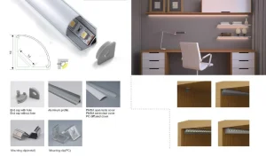 Synergy 21 LED U-Profil 200cm, ALU006 weiss