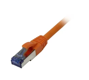 Patchkabel RJ45, CAT6A 500Mhz, 10m, orange, S-STP(S/FTP), Komponent getestet(GHMT certified), AWG26, Synergy 21