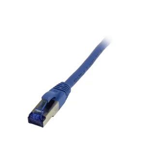 Patchkabel RJ45, CAT6A 500Mhz, 10m, blau, S-STP(S/FTP), TPE/LSZH(Superflex), AWG26, Synergy 21
