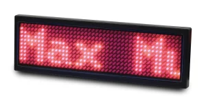 ALLNET Namensschild elektronisch programmierbar Seriell - Farbe rot