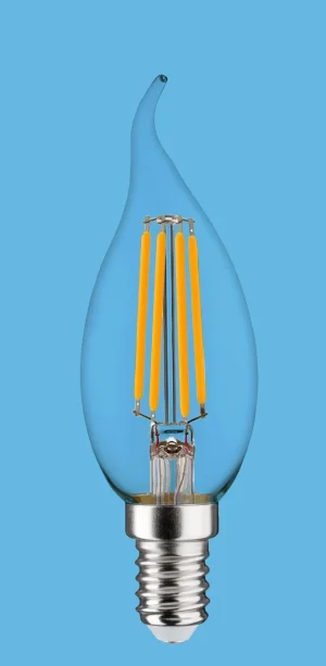 Synergy 21 LED Retrofit E14 Kerze milchig geschweift 4,5W ww