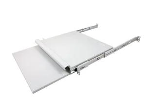ALLNET 19" zbh. Tastaturboden ausziehbar, für 1200mm Schrank tiefe, Lichtgrau, t950-1050mm,