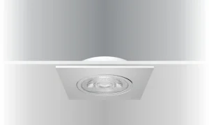 Synergy 21 LED Deckeneinbauspot Helios silber, quadratisch+schwenkbar, neutralweiß