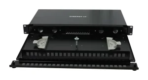 LWL-Patchpanel 6xLC-Duplex-Buchsen, 19", OM4, 50/125u Multimode, Schwarz, Synergy 21,