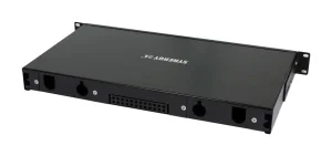 LWL-Patchpanel 12xLC-Duplex-Buchsen, 19", OM4, 50/125u Multimode, Schwarz, Synergy 21,