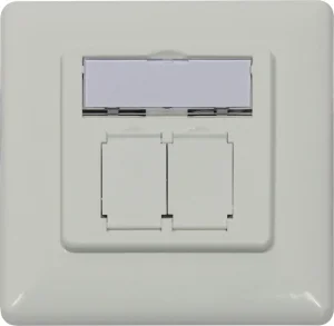 Keystone, Modulträger, UP Dosen für 2xTP-Modul, Reinweiss, designfähig UAE, Synergy 21,