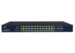 ALLNET Switch full managed 24 Port Gigabit 390W / 24x PoE+ / 4x SFP / Lüfterlos / 19" / " ALL-SG8626PM"