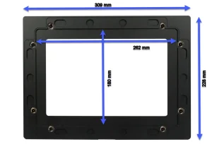ALLNET Touch Display Tablet 10 Zoll zbh. Blende für Einbaurahmen schwarz breit