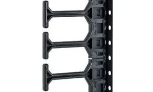Triton 19" zbh. Kabelführungssystem Vertikal, 22HE, für 800mm Breite Schränke, Schwarz, einreihig,