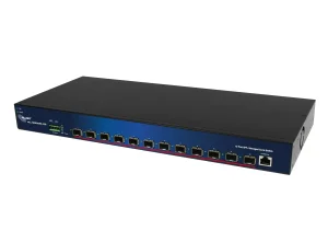ALLNET Switch smart managed Layer2 12 Port • 12x SFP+ 10GbE • 19" • ALL-SG9312M-10G • Core-Switch • Redundant Power Option