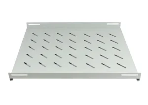 ALLNET 19" Schrank, zbh. Fachboden fest, T550/B472/H46mm, Lichtgrau, für SNB-Serie T800mm,