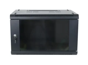 ALLNET 19" Wandgehäuse, 9HE, 1-teilig, T600mm, Schwarz, zerlegt(Flat Pack), SMA-Serie,