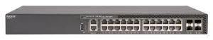 CommScope RUCKUS ICX8200-24P Switch, 24x10/100/1000 Mbps PoE+ ports, 4x25 GbE SFP28 stacking/uplink-ports, 370W PoE