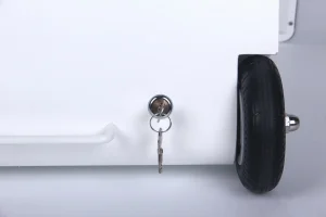 ALLNET Standdisplay 43 Zoll Outdoor Kundenstopper mit Akku OHNE TOUCH mit Laufrollen, 1500Nits, Android, Farbe schwarz