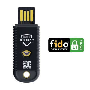 Swissbit iShield Key Pro USB-A/NFC Security Key Retailverpackung