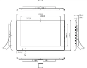 ALLNET Touch Display Tablet 14 Zoll PoE mit 8GB/64GB, RK3568 Android 13, PrimeOne-140