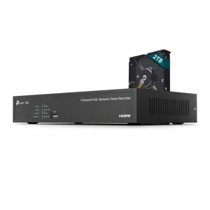 TP-Link - 4 Channel PoE+ Network Video Recorder - VIGI NVR1004H-4P-2TB(UN)