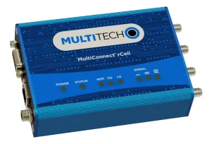 MultiTech · MultiConnect® rCell 100 Series · LTE Cat 4 Router mit Fallback und Wi-Fi/BT/GPS mit EU/UK Accessory Kit (Europa) · MTR-LEU7-B10-EU-GB