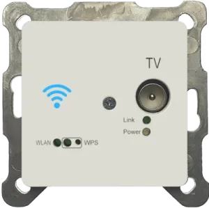 ALLNET Punkt-zu-Punkt Coax 8 Port Master Chassis/Verstärker EOC 200 zbh. EOC G.hn WIFI Unterputzdose/Durchgangsdose " ALL-GHN108S-200-UP-Dose"