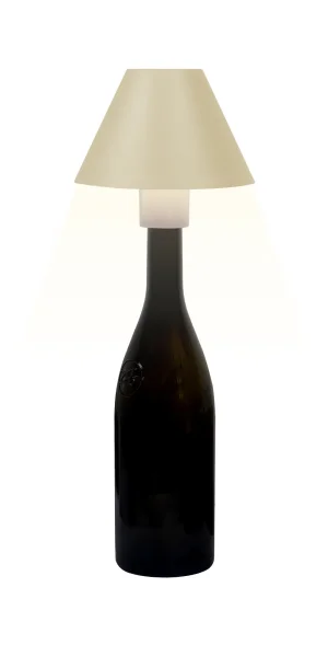 Synergy 21 LED Tischleuchte Akku für Flaschen, outdoor IP54, Touch Switch dimmbar, gelb