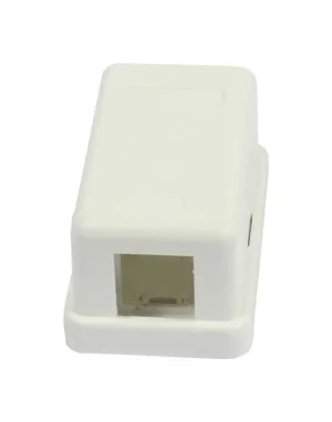 Dosen TP, AP,1-fach, CAT6A, Keystone Slim-line/Komponent getestet, Reinweiss, Synergy 21,