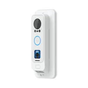Ubiquiti G4 Doorbell Pro PoE Gang Box Mount • 25° angled wedge mounting • UACC-G4 Doorbell Pro PoE-Gang Box-White