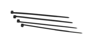 ALLNET 19" zbh. Kabelbinder, L200xB3,6mm, 100er Pack, Schwarz, UV-Beständig, Synergy 21