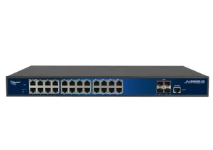 ALLNET Switch full managed Layer2+ 28 Port • 24x GbE • 4x SFP+ • 19" • JSON API • ALL-SG8628MJ-10G