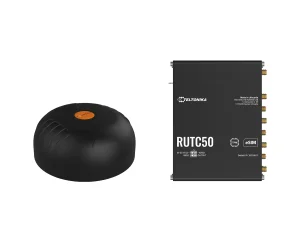 Teltonika · RUTC 50 5G Router & Poynting · A-MIMO-0004-V1-17 · Multifunktionsantenne BUNDLE