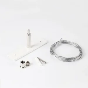 Powergear 48V 1 VERSTÄRKUNG FÜR DIE DECKENMONTAGE MIT Seil, Schwarz, 3 meter