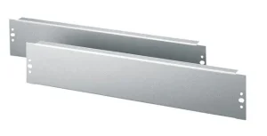 Triton 10" Wandgehäuse, zbh. Blindplatte, 1HE, Lichtgrau,