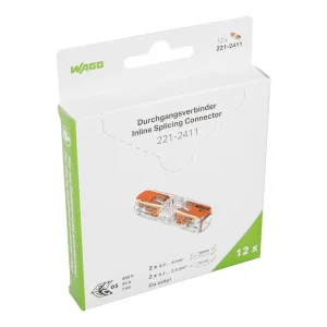Wago Serie 221 - Durchgangsverbinder -2*4mm (12 Stück Retail)