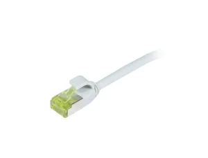 Patchkabel RJ45, CAT6A 500Mhz, 7.5m, grau, S-STP(S/FTP), slimline rund d=4,5mm, TPE/LSZH(Superflex), AWG28, mit CAT7 Rohkabel, Synergy 21