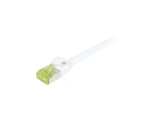 Patchkabel RJ45, CAT6A 500Mhz, 1.5m, weiss, S-STP(S/FTP), slimline rund d=4,5mm, TPE/LSZH(Superflex), AWG28, mit CAT7 Rohkabel, Synergy 21