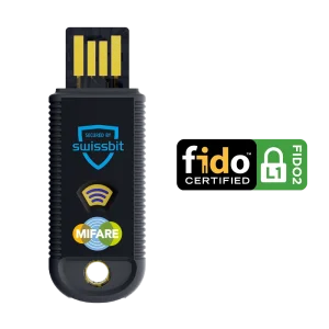 Swissbit iShield Key 1.1 FIDO2 USB-A + Mifare in Einzelverpackung